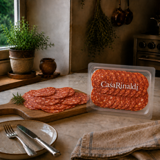 Caserolă Salam Picant felii 90g