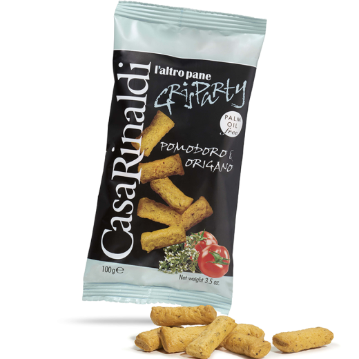 Mini Grissini Gris Party cu roșii și oregano 100g