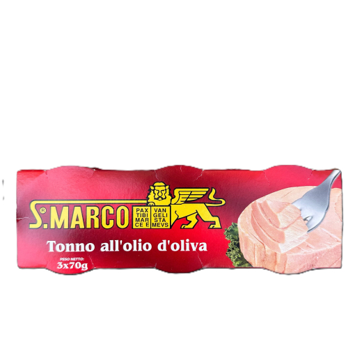 Ton file în ulei de măsline S.Marco 70g x 3buc