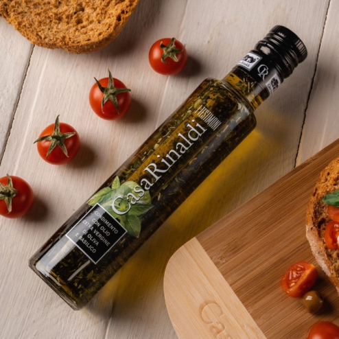 Ulei de măsline extra virgin aromatizat cu busuioc 250ml