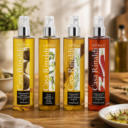 Ulei de măsline extra virgin aromatizat cu rosmarin spray 250ml