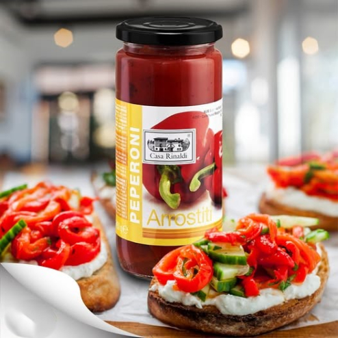 Ardei roșii la grătar in otet 450g
