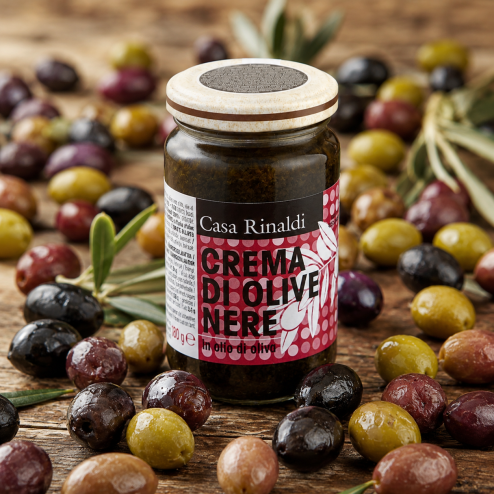 Cremă de măsline negre în ulei de măsline 500g
