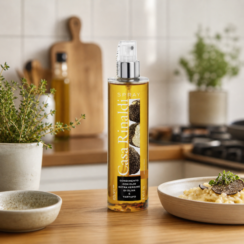 Ulei de măsline extra virgin aromatizat cu trufe negre spray 250ml